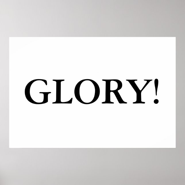 Glory! Poster (Front)