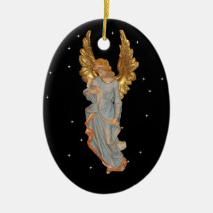 Glory Shone and They Were Afraid Ceramic Ornament