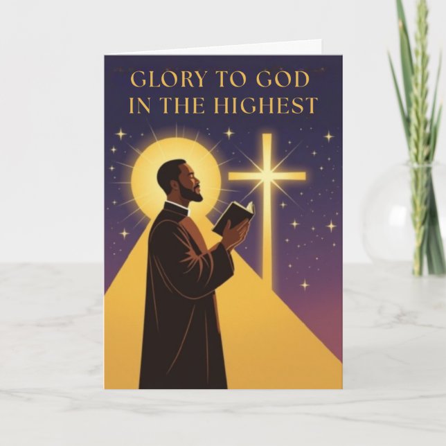 Glory to God Christmas Card (Front)
