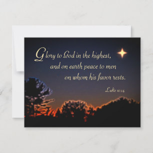 Glory to God Christmas Card