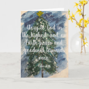 Glory to God Christmas Card