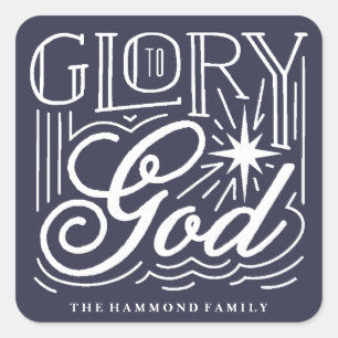 Glory to God Closure Sticker