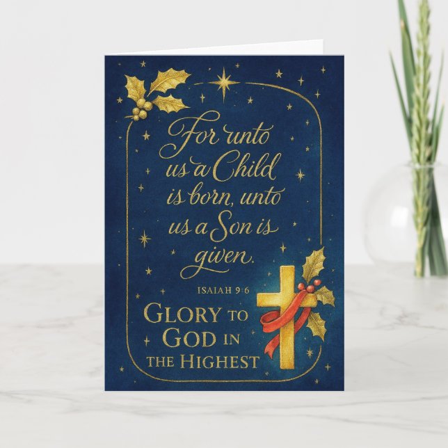 Glory to God Holiday Card (Front)