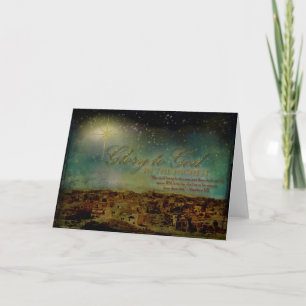 Glory to God Holiday Card