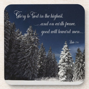 Glory to God - Luke 2:14 Coaster