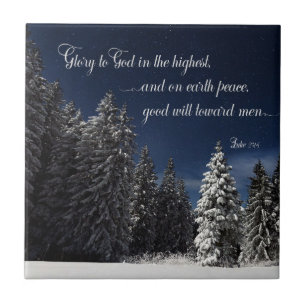 Glory to God - Luke 2:14 Tile