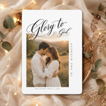 Glory To God Romantic Religious Christmas Photo