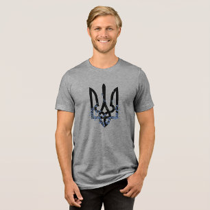 Glory to Heroes. UKRAINE. Trident.  Tri-Blend Shirt