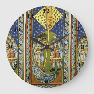 glory to hildegard of bingen large clock
