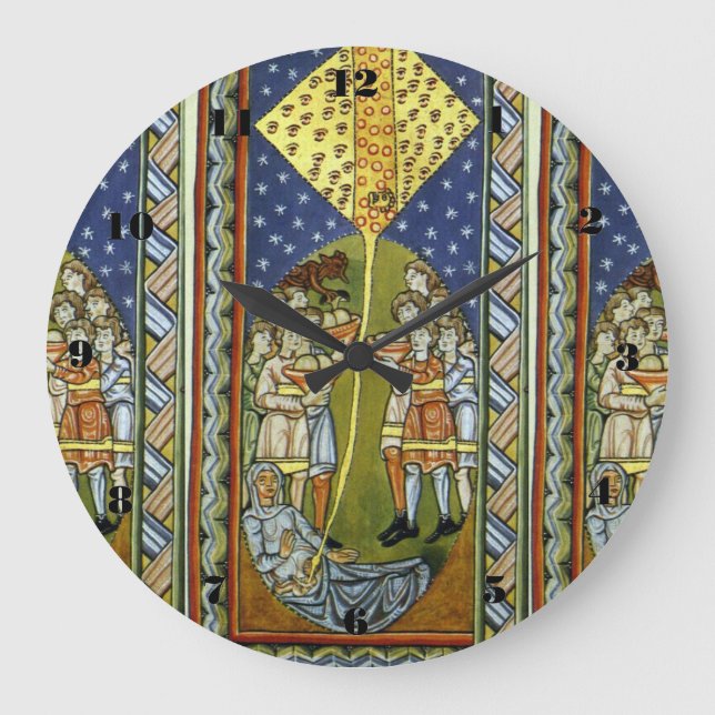 glory to hildegard of bingen large clock (Front)