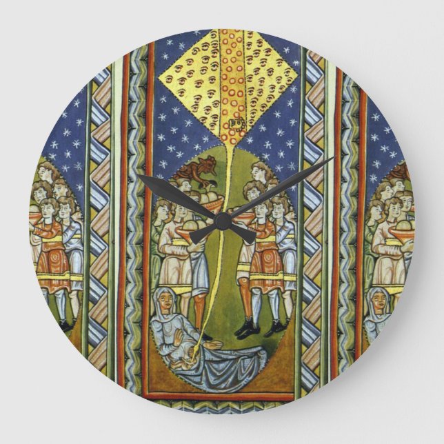 glory to hildegard of bingen large clock (Front)