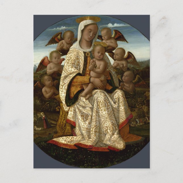 GLORY TO JESUS AND MARY POSTCARD (Front)