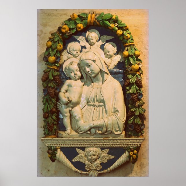 glory to jesus and mary poster (Front)
