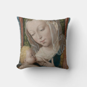 Glory to Jesus and Mary Throw Pillow