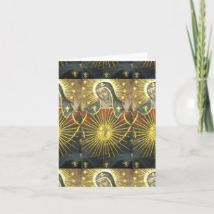 Glory To Our Blessed Mother Holiday Card