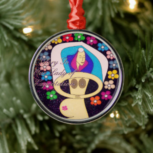 Glory to Our Lady of Expectation Metal Ornament