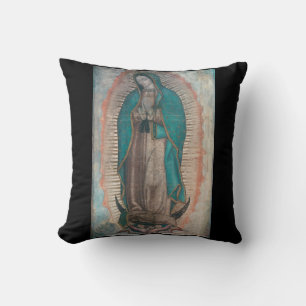 glory to our lady of guadalupe throw pillow
