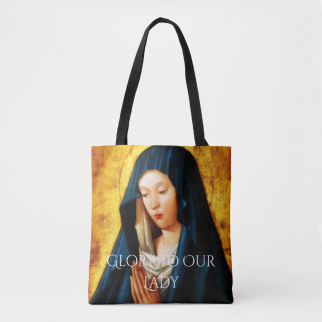 glory to our lady tote bag (Front)