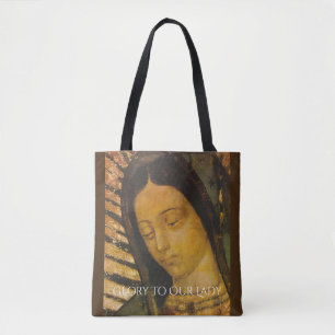 glory to our lady tote bag