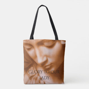 glory to our lady tote bag