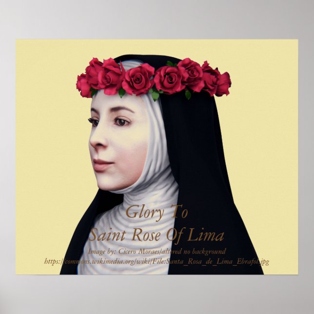 Glory To Saint Rose Of Lima Poster (Front)