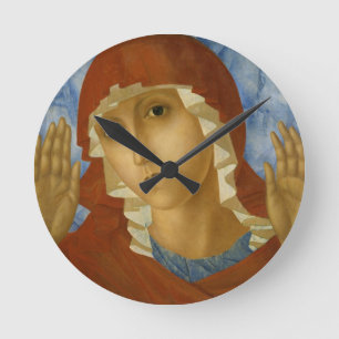 GLORY TO THE BLESSED VIRGIN MARY ROUND CLOCK