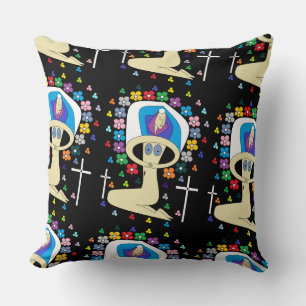 GLORY TO THE BLESSED VIRGIN MARY THROW PILLOW