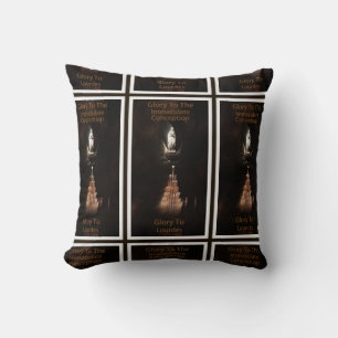 Glory To The Immaculate Conception Throw Pillow