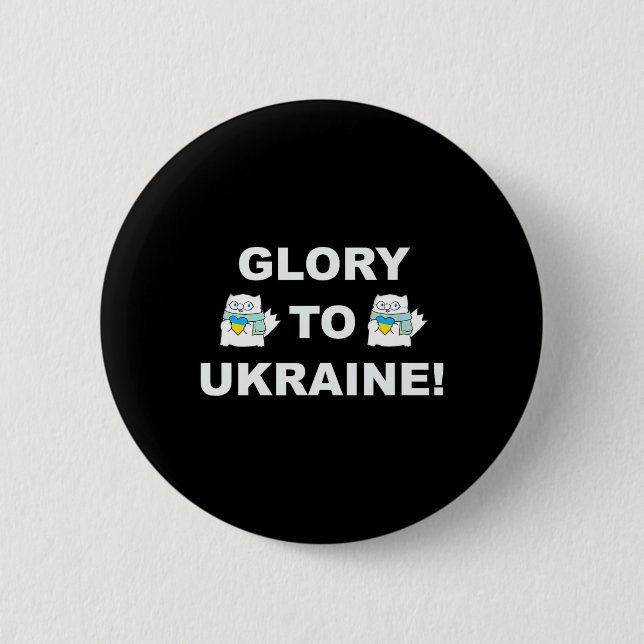 Glory To Ukraine 5  2 Inch Round Button (Front)