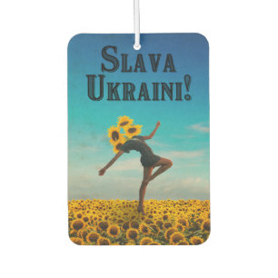 Glory to Ukraine! Slava Ukraini! Air Freshener