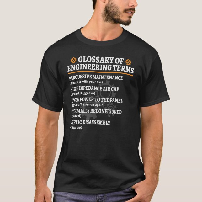 Glossary of Engineering Terms engineering Computer T-Shirt (Front)