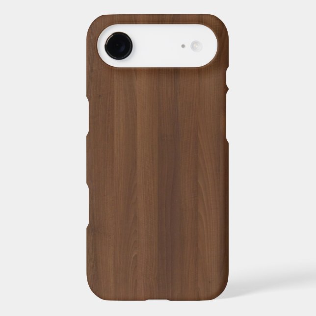 Glossy Chocholate Wood Grain Case-Mate iPhone Case (Back)