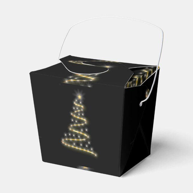 Glossy christmas tree favor box (Front Side)