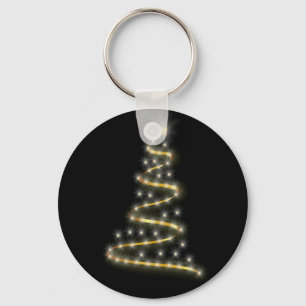 Glossy christmas tree keychain