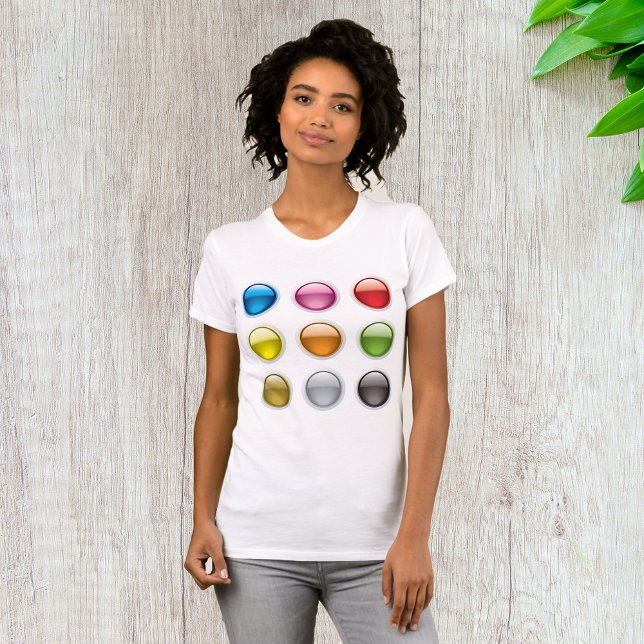 Glossy Coloured Button Icons Set T-Shirt (Creator Uploaded)