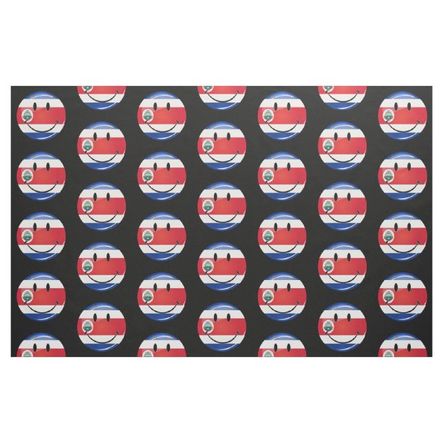 Glossy Costa Rican Flag Fabric (Fat Quarter)