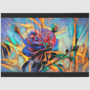 Glossy Elegant Unique Rose Art Dream Tissue Paper