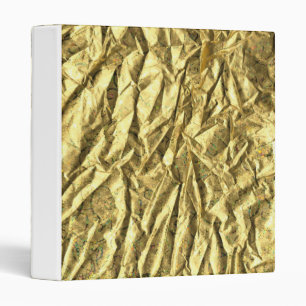 Glossy gold foil binder