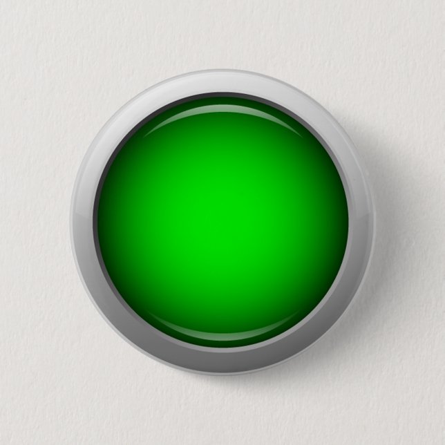 Glossy Green Round 2 Inch Round Button (Front)