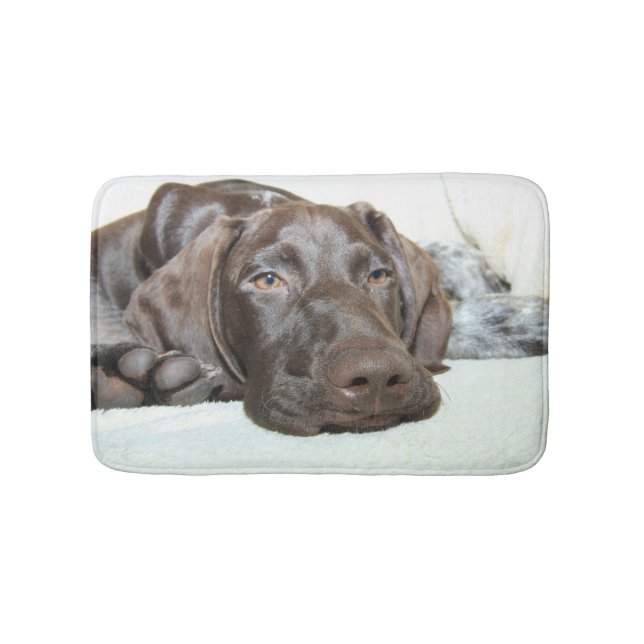 Glossy Grizzly Bath Mat (Front)