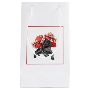 Glossy Grizzly Christmas Gift Small Gift Bag
