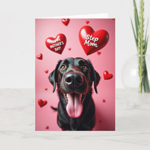 Glossy Hearts Mothers Day Card