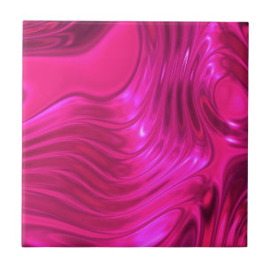 Glossy Hollywood Cerise Super Pink Tile