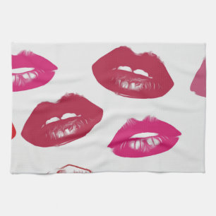 Glossy Lips Kitchen Towel