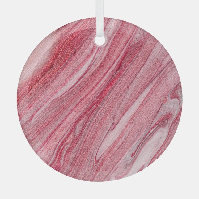 Glossy Nail Polish: Textured Background Glass Ornament (Front)