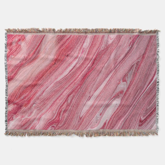 Glossy Nail Polish: Textured Background Throw Blanket (Front)