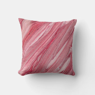 Glossy Nail Polish: Textured Background Throw Pillow