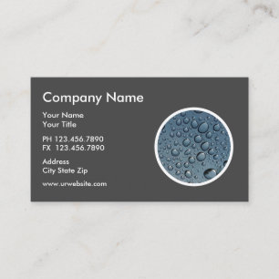 Glossy Plumber Business Cards