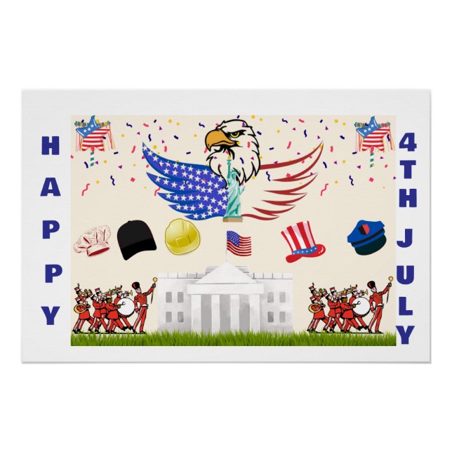 Glossy Poster -4th of July (Front)