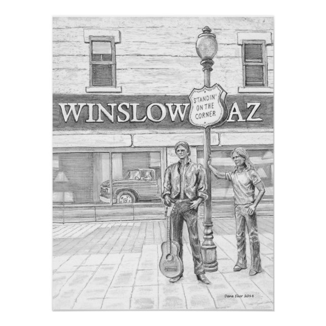 Glossy Poster of STANDIN ON THE CORNER (Front)